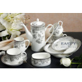 15 PCS cerámica de té de porcelana conjunto de café (LFR6440)